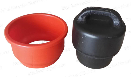 Riempitore di tubi di scarico in gomma cilindrica in nero / rosso / colore personalizzato