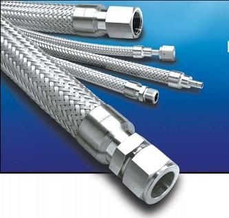 La dimensione su ordinazione PE/PTFE ha intrecciato il tubo resistente del tubo flessibile dell'alcali idraulico di Mesh Explosion Proof Flexible Acid