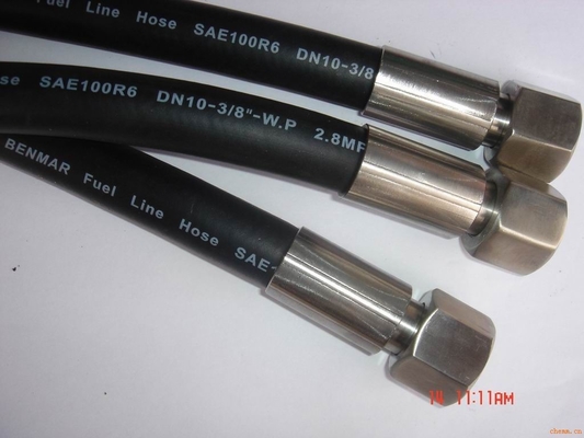 Tubo flessibile d'avvolgimento intrecciato idraulico ad alta pressione del grande diametro del tubo flessibile dei caricatori di escavatori