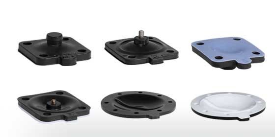 Sottili di diaframma di gomma per raccoglitori di sacchetti di polvere