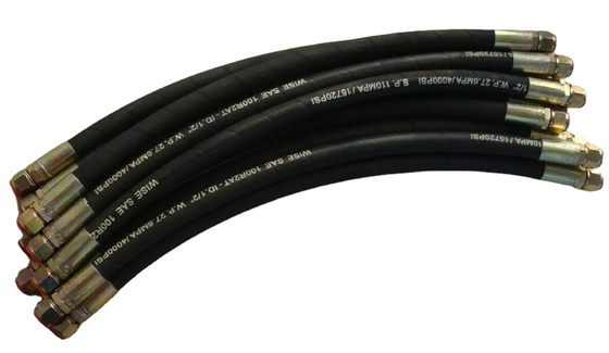 6-25mm Radius minimo di curvatura NBR tubo idraulico ad alta pressione con accessori a crimp o riutilizzabili e copertura NBR