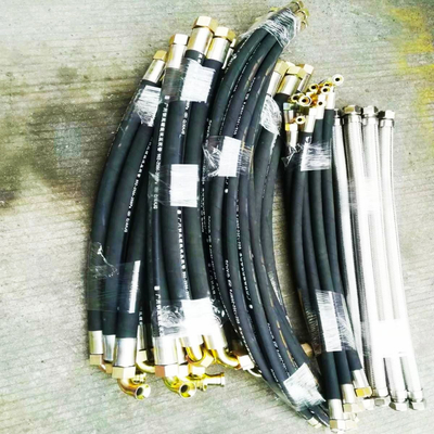 Lunghezze personalizzate tubo idraulico ad alta pressione con materiale del tubo interno di nitrile e accessori di crimp o riutilizzabili